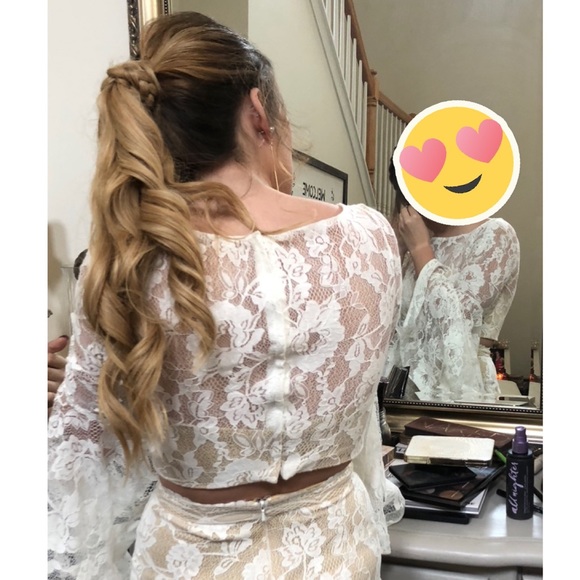 Mac Duggal Lace Prom Gown / Wedding Dress, Size 2 - Picture 5 of 5